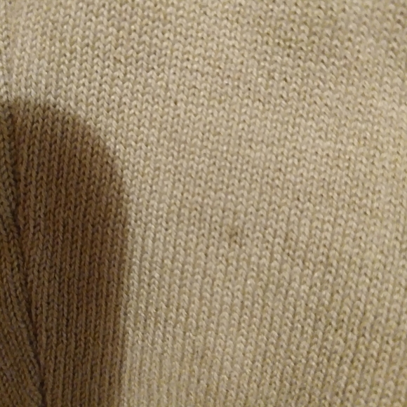 Silk Club Light Olive Silk & Cotton Cardigan Size Small - Picture 5 of 6